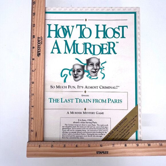 How To Host A Murder Game "The Last Train From Paris" Mystery Party Game Vintage - Picture 12 of 14